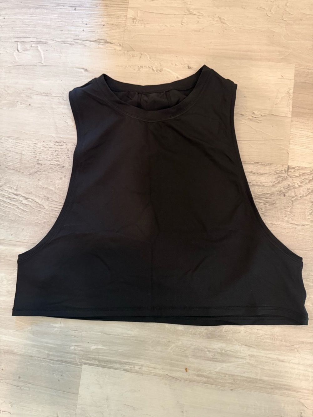 lululemon athletica Black Crop Muscle Tank
